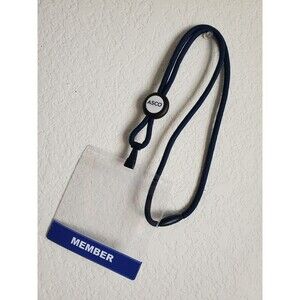ASCO Lanyard Neck ID Card Key Holder Navy Blue Medical Oncology Conference